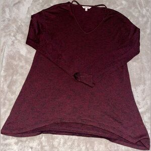 Juicy Couture Dark Red Women’s Long Sleeve Shirt Size Large